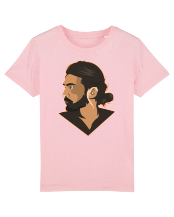 illustratie - Bearded Man Cotton Pink