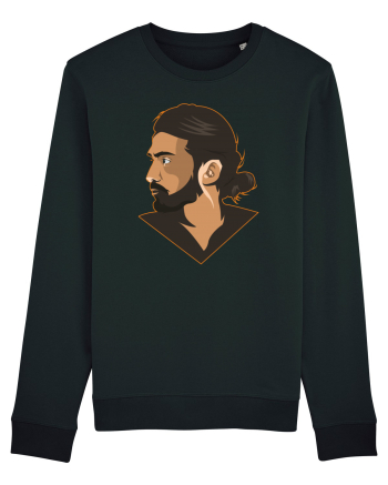 illustratie - Bearded Man Black