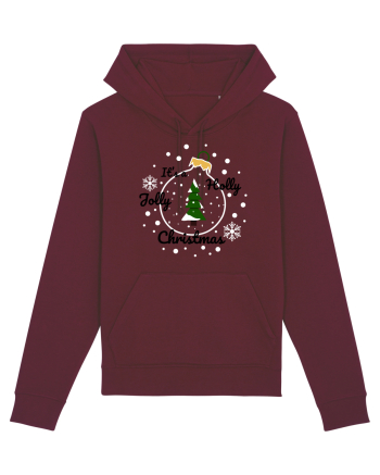 Mesaj de Craciun : It's a Holly Jolly Christmas Burgundy