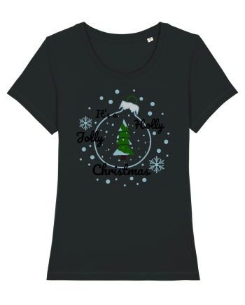 Mesaj de Craciun : It's a Holly Jolly Christmas - Albastru Black