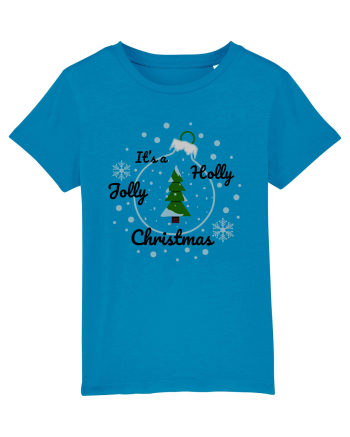 Mesaj de Craciun : It's a Holly Jolly Christmas - Albastru Azur