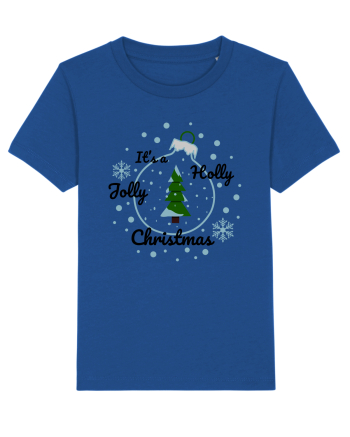Mesaj de Craciun : It's a Holly Jolly Christmas - Albastru Majorelle Blue