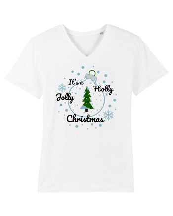 Mesaj de Craciun : It's a Holly Jolly Christmas - Albastru White