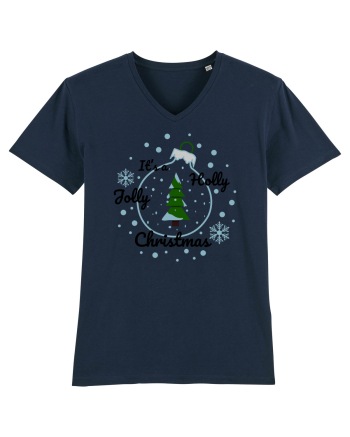 Mesaj de Craciun : It's a Holly Jolly Christmas - Albastru French Navy