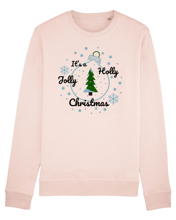 Mesaj de Craciun : It's a Holly Jolly Christmas - Albastru Candy Pink