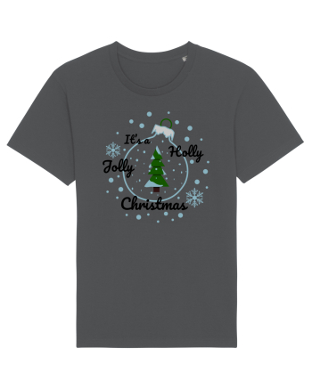 Mesaj de Craciun : It's a Holly Jolly Christmas - Albastru Anthracite