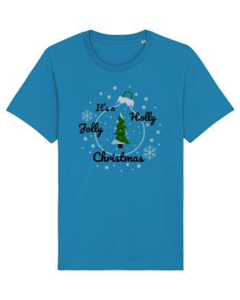 Mesaj de Craciun : It's a Holly Jolly Christmas - Albastru Azur