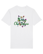 Mesaj de Craciun : Marry Christmas - Verde Tricou mânecă scurtă Unisex Rocker