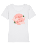 Mesaj motivational - Be Kind To Yourself Tricou mânecă scurtă guler larg fitted Damă Expresser