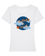 Mesaj motivational - Be Kind To Yourself Tricou mânecă scurtă guler larg fitted Damă Expresser