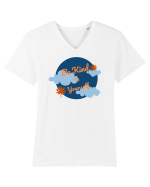 Mesaj motivational - Be Kind To Yourself Tricou mânecă scurtă guler V Bărbat Presenter