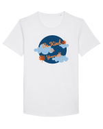 Mesaj motivational - Be Kind To Yourself Tricou mânecă scurtă guler larg Bărbat Skater