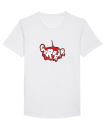 Grrrr Tricou mânecă scurtă guler larg Bărbat Skater