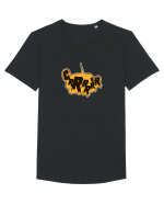 Grrrr Tricou mânecă scurtă guler larg Bărbat Skater