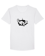 Grrrr Tricou mânecă scurtă guler larg Bărbat Skater