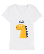 Tricou Dinozaur Tricou mânecă scurtă guler V Damă Evoker