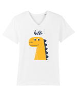 Tricou Dinozaur Tricou mânecă scurtă guler V Bărbat Presenter