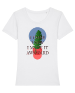 Mesaj amuzant - I CAME I SAW Tricou mânecă scurtă guler larg fitted Damă Expresser