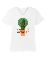 Mesaj amuzant - I CAME I SAW Tricou mânecă scurtă guler V Bărbat Presenter