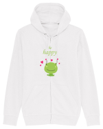 Tricou Be Happy Hanorac cu fermoar Unisex Connector