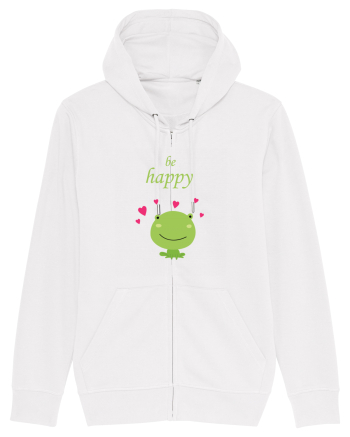 Tricou Be Happy White