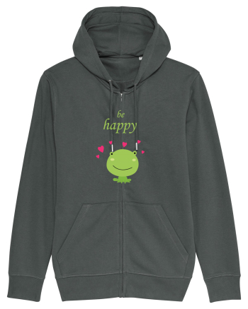 Tricou Be Happy Anthracite