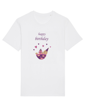 Tricou Happy Birthday White