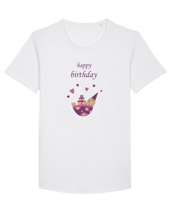 Tricou Happy Birthday White