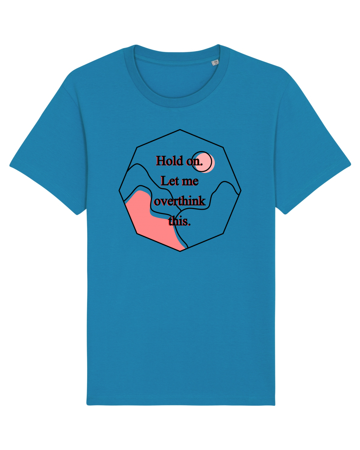Tricou mânecă scurtă Unisex Rocker Azur