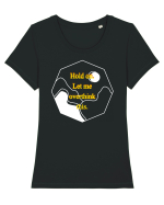 Hold on. Let me overtink this. Tricou mânecă scurtă guler larg fitted Damă Expresser