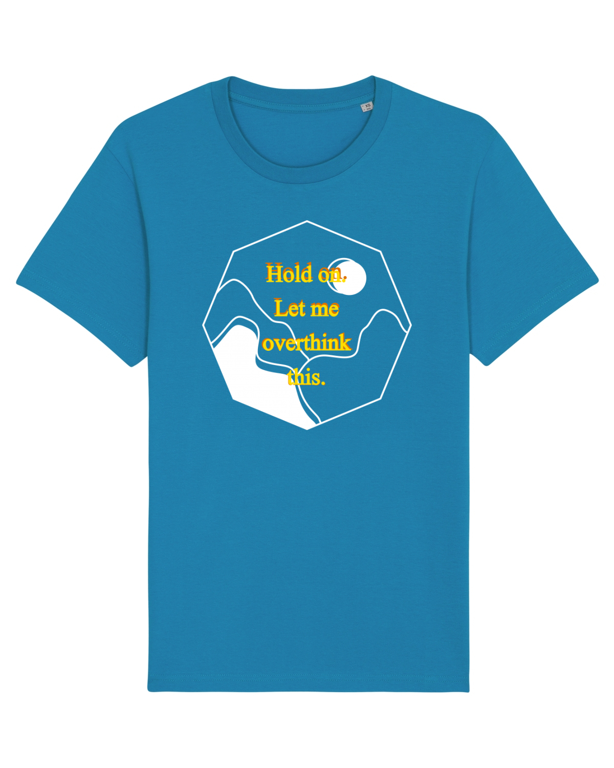 Tricou mânecă scurtă Unisex Rocker Azur