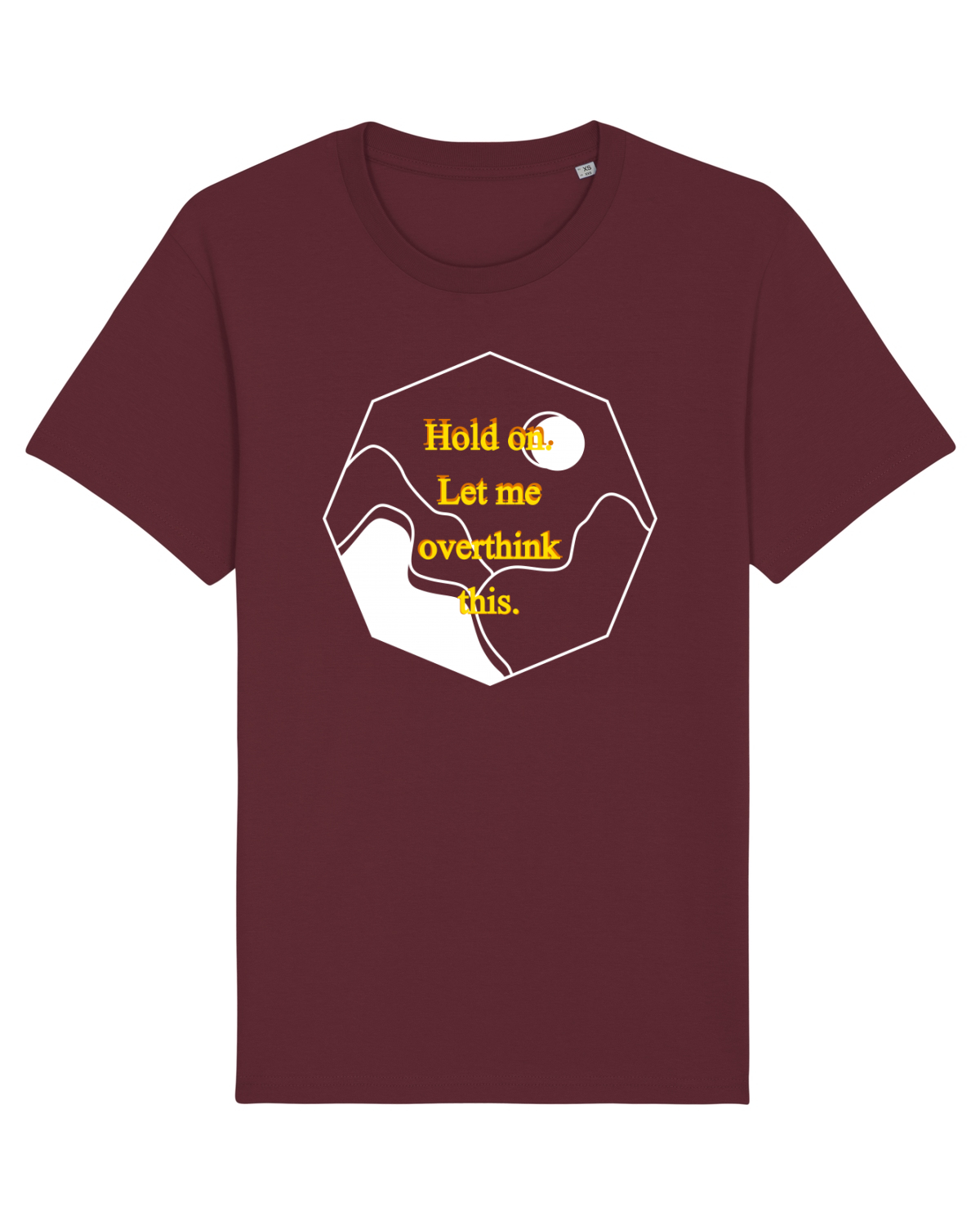 Tricou mânecă scurtă Unisex Rocker Burgundy