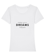Tricou Dreams Tricou mânecă scurtă guler larg fitted Damă Expresser