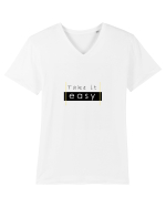 Tricou Take it easy Tricou mânecă scurtă guler V Bărbat Presenter