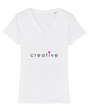 Tricou creative White