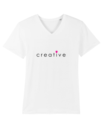 Tricou creative White
