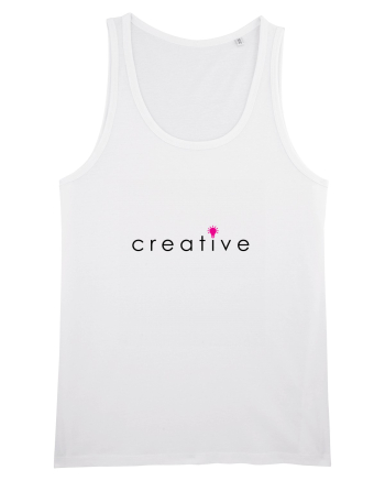Tricou creative White