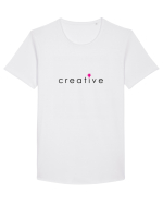 Tricou creative Tricou mânecă scurtă guler larg Bărbat Skater