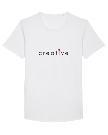Tricou creative White