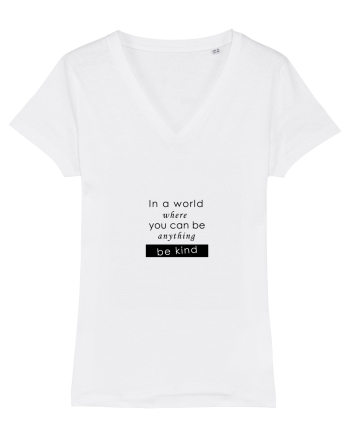 Tricou be kind White
