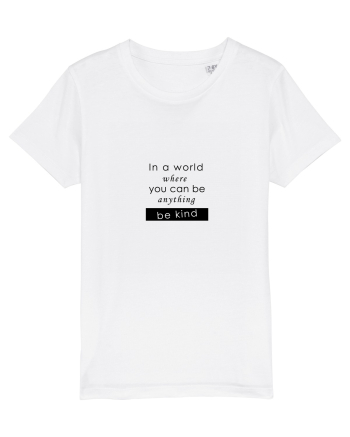 Tricou be kind White