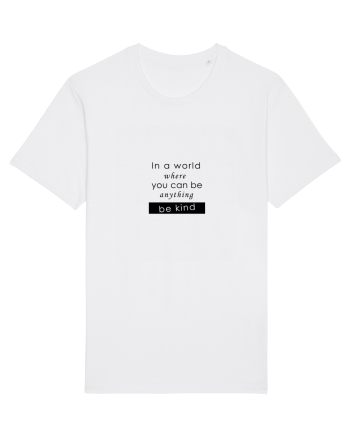 Tricou be kind White