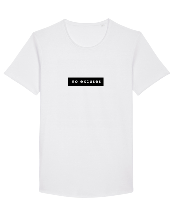Tricou no excuses white White