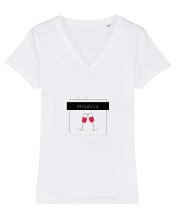 Tricou Moldova White