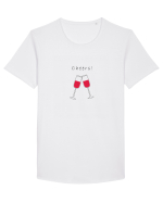 Tricou Cheers Tricou mânecă scurtă guler larg Bărbat Skater