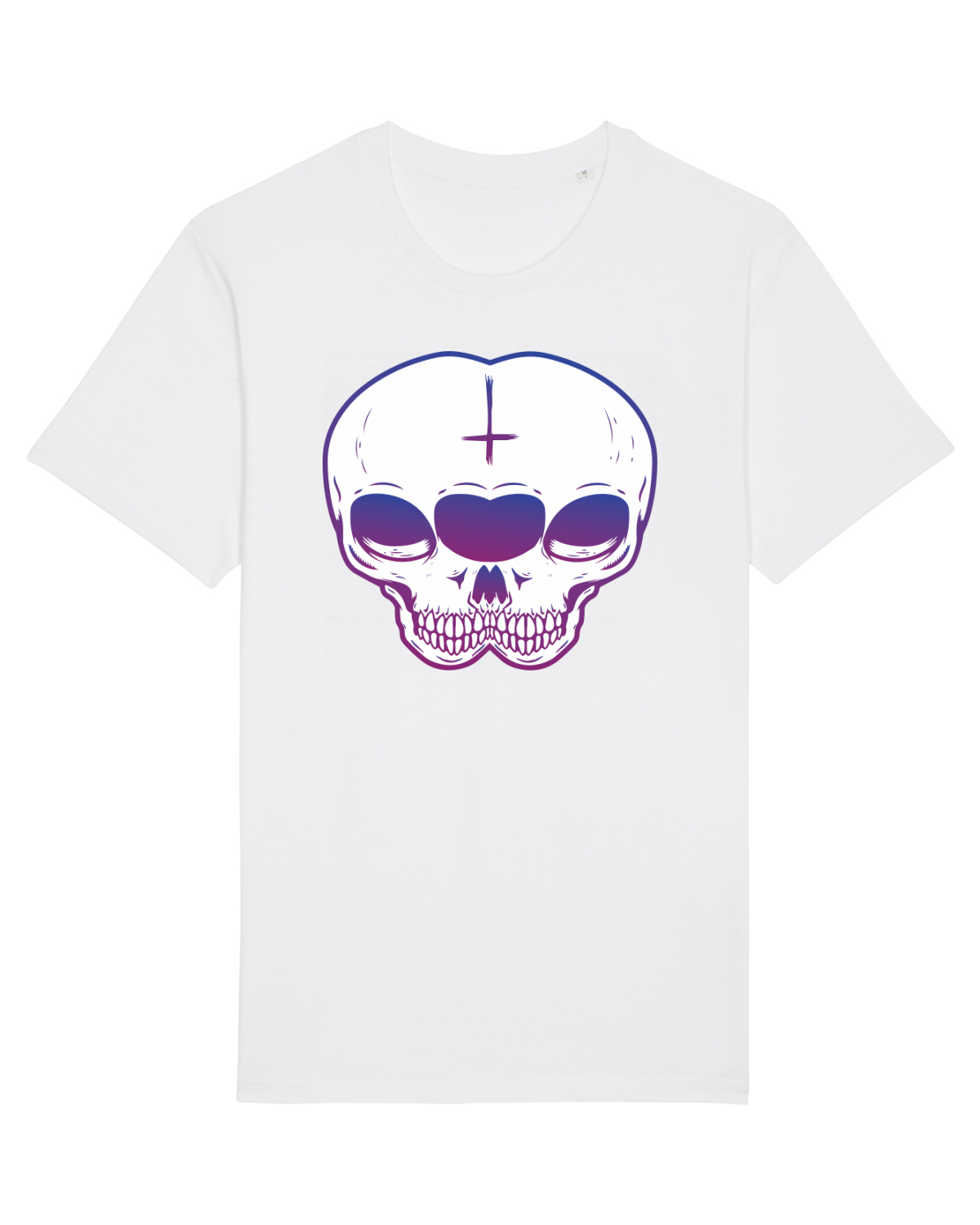 Tricou mânecă scurtă Unisex Rocker White