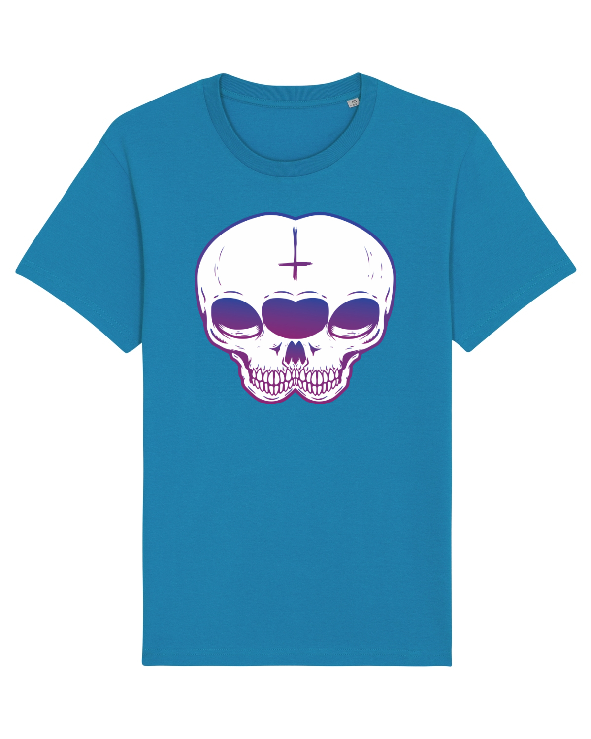 Tricou mânecă scurtă Unisex Rocker Azur
