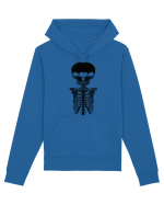 alien skull with ribs/balck Hanorac Unisex Drummer