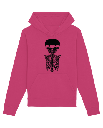 alien skull with ribs/balck Raspberry