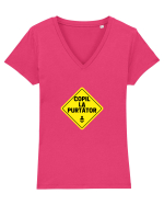 Copil la purtator Tricou mânecă scurtă guler V Damă Evoker
